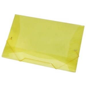 PASTA ABA ELASTICO PLASTICA OFÍCIO AMARELA ACP - UN