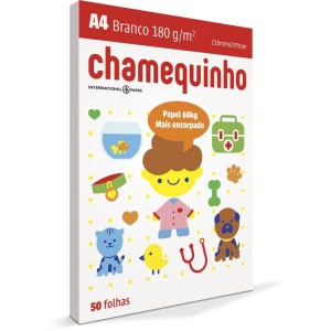 PAPEL SULFITE  60KG A4 180G 50FOLHAS CHAMEX- PC