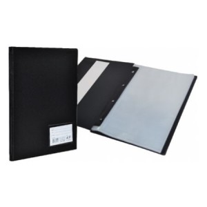 PASTA CATALOGO PRETO  050 PLASTICOS ACP 124M COM VISOR  - UN